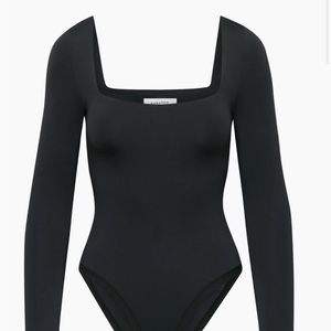 Contour Squareneck Longsleeve Bodysuit BLACK SIZE XS